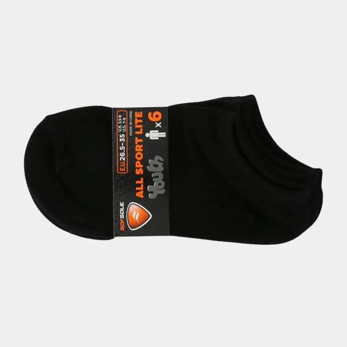 Youth All Sport Lite No Show Socks / 6 Pack