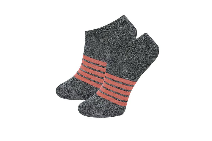 Lifestyle No Show Socks Stripe / 6 Pack