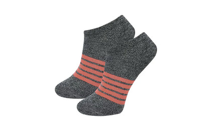Lifestyle No Show Socks Stripe / 6 Pack