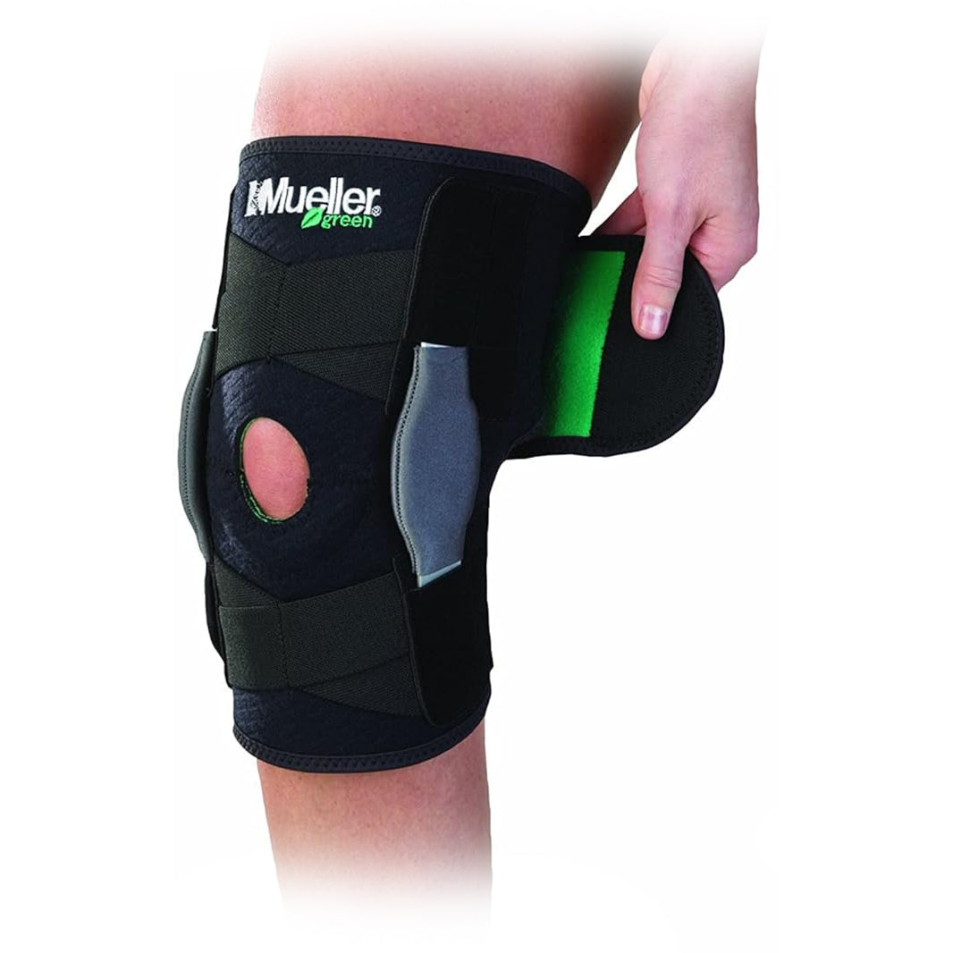 GREEN ADJUSTABLE HINGED KNEE ONE SIZE