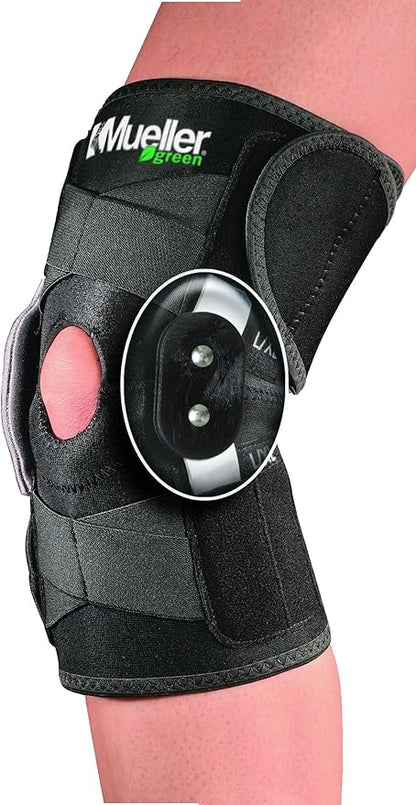 GREEN ADJUSTABLE HINGED KNEE ONE SIZE