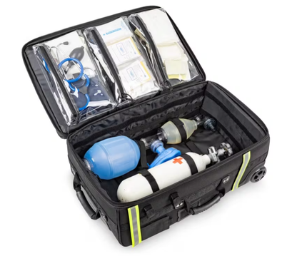 EMERAIR TROLLEY BG FOR RESPIRATORY EMERGENCIES - BLACK