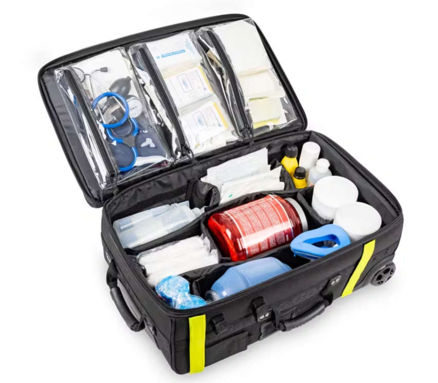 EMERAIR TROLLEY BG FOR RESPIRATORY EMERGENCIES - BLACK